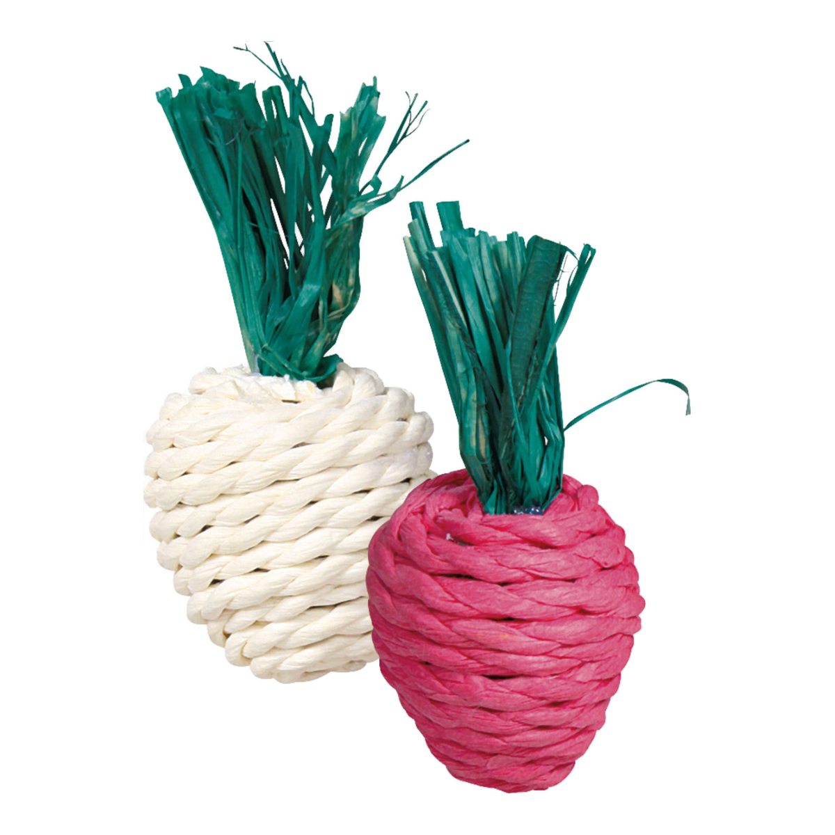 Set Strohspielzeug Rettich/Radieschen, 8 cm, 2 St.