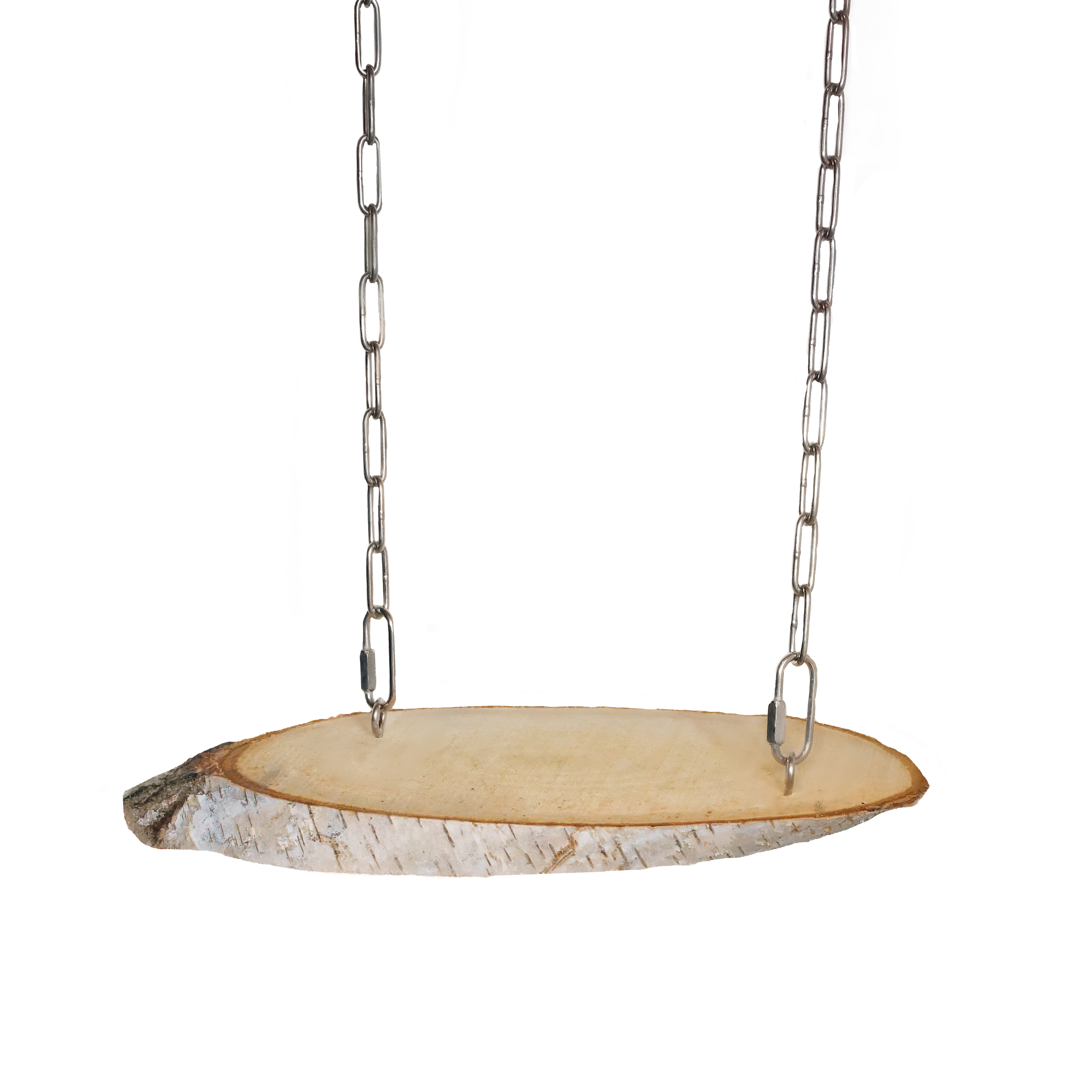 Plattformschaukel aus Birke oval 30-35cm