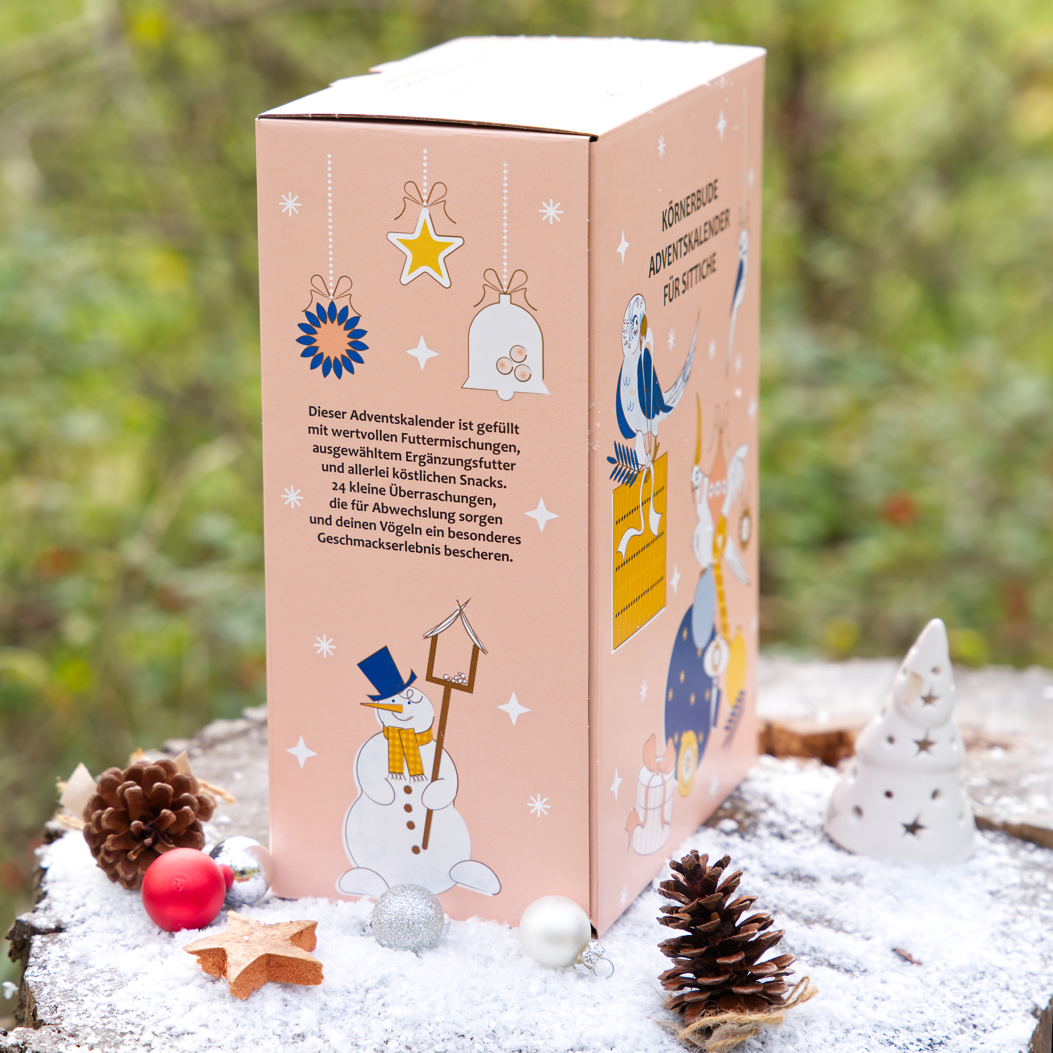 Körnerbude Adventskalender für Sittiche 2026