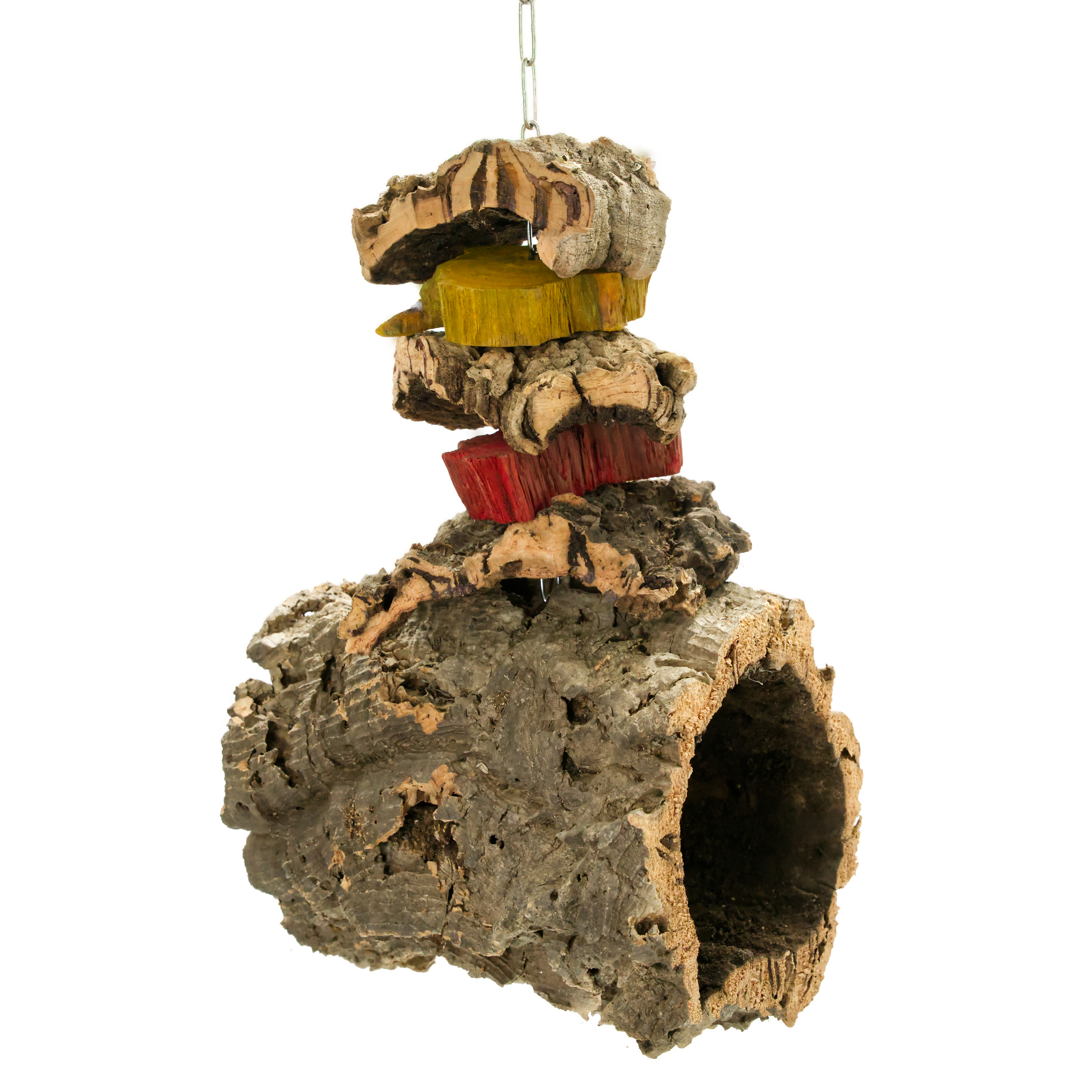 Korkhöhle mit Spielzeug
