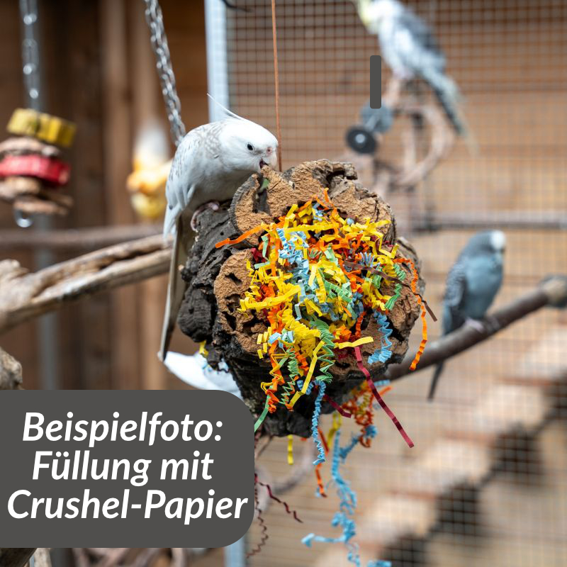 Korkröhren-Schaukel mit Lederband 2 Größen