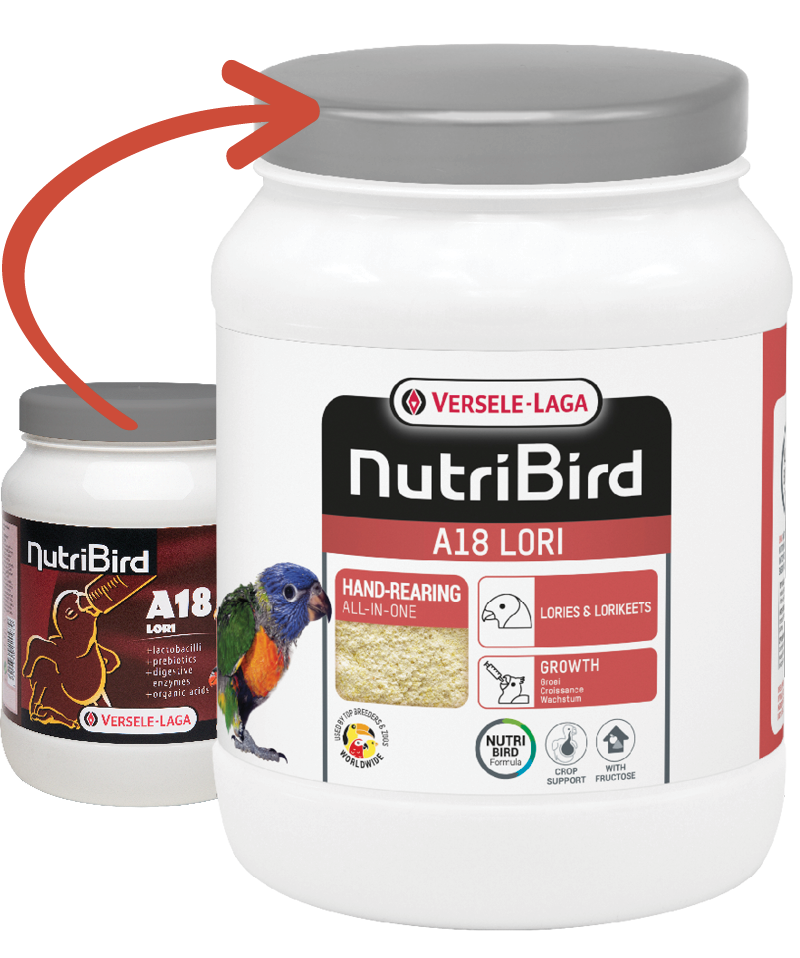 NutriBird A18 Lori 800g Handaufzuchtfutter für Loris und Loriculus