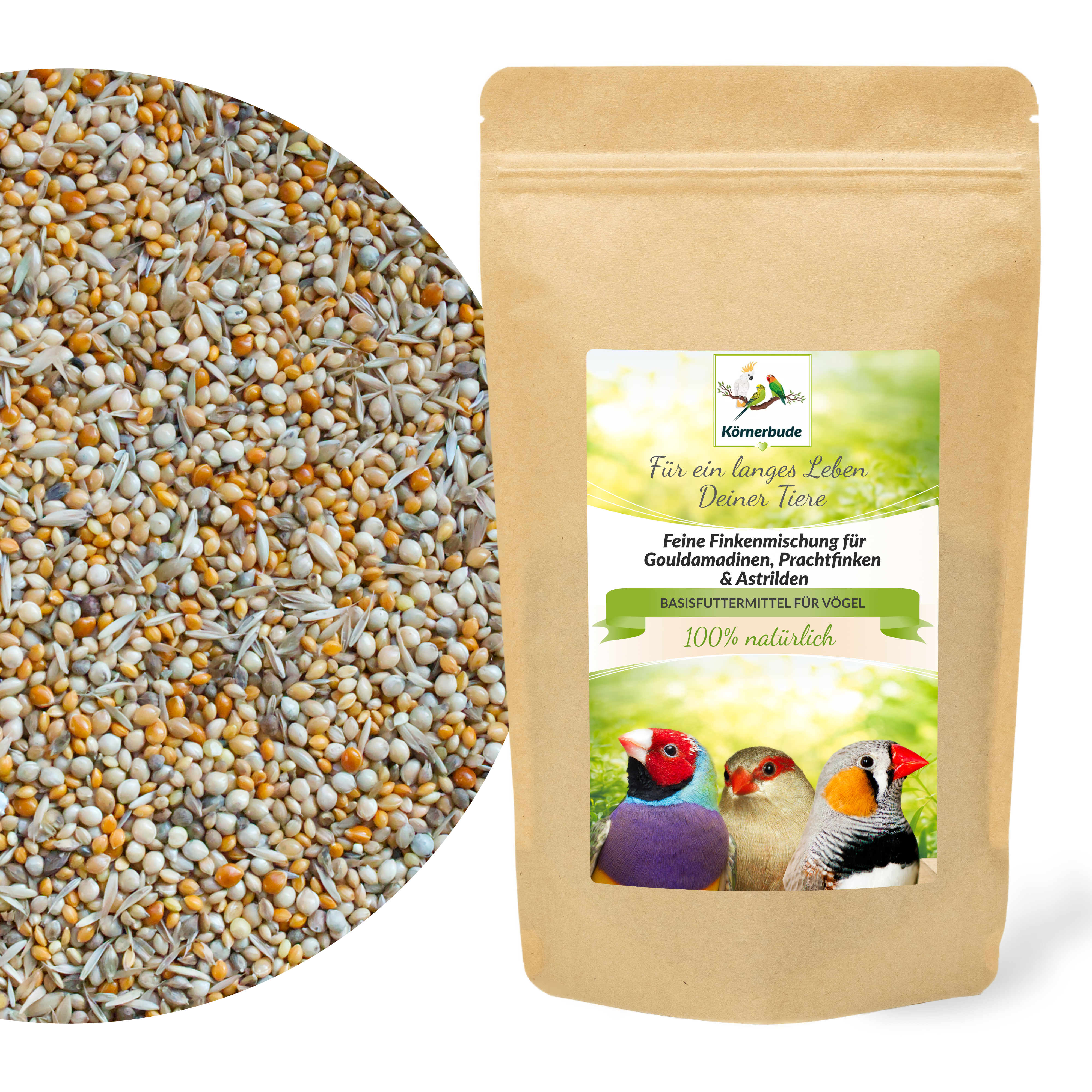 Feine Finkenmischung für Gouldamadinen, Prachtfinken & Astrilden