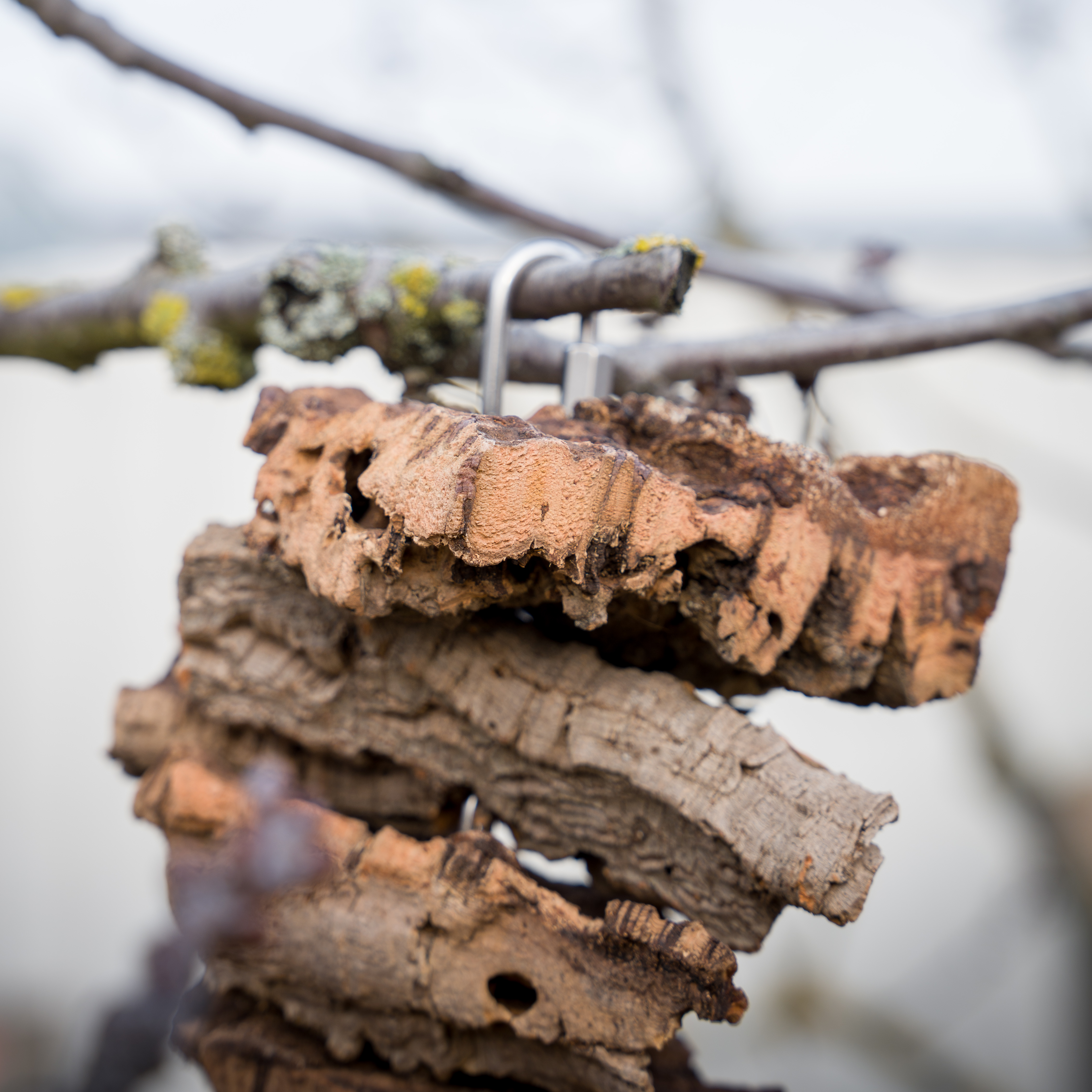 Spielzeug aus Naturkork zum Aufhängen - ca. 70 cm