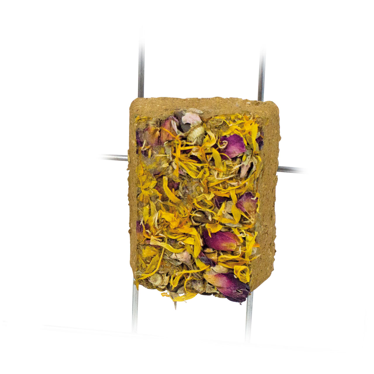 JR FARM Natur-Minerallehmstein Blüten 100g