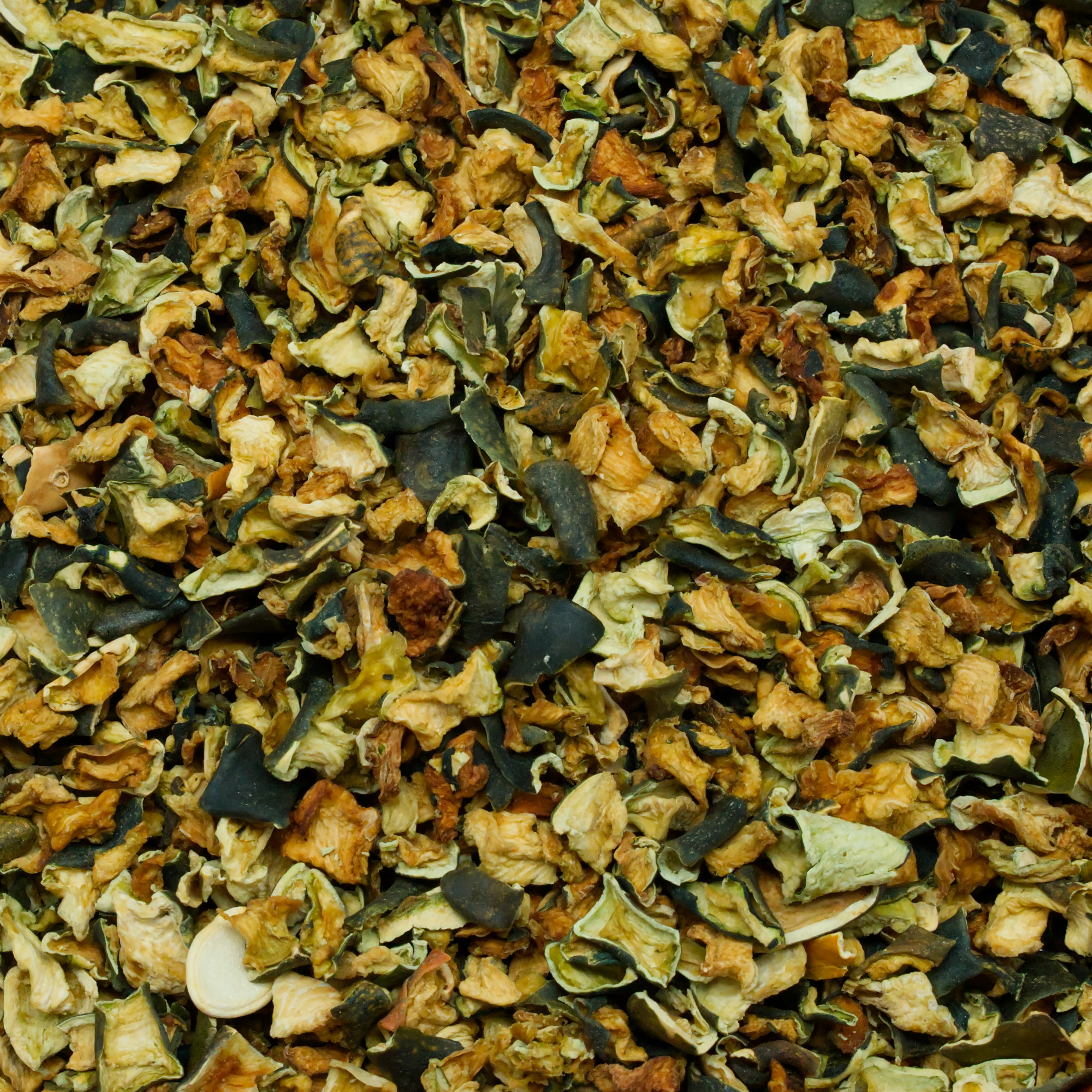 Zucchiniwürfel getrocknet