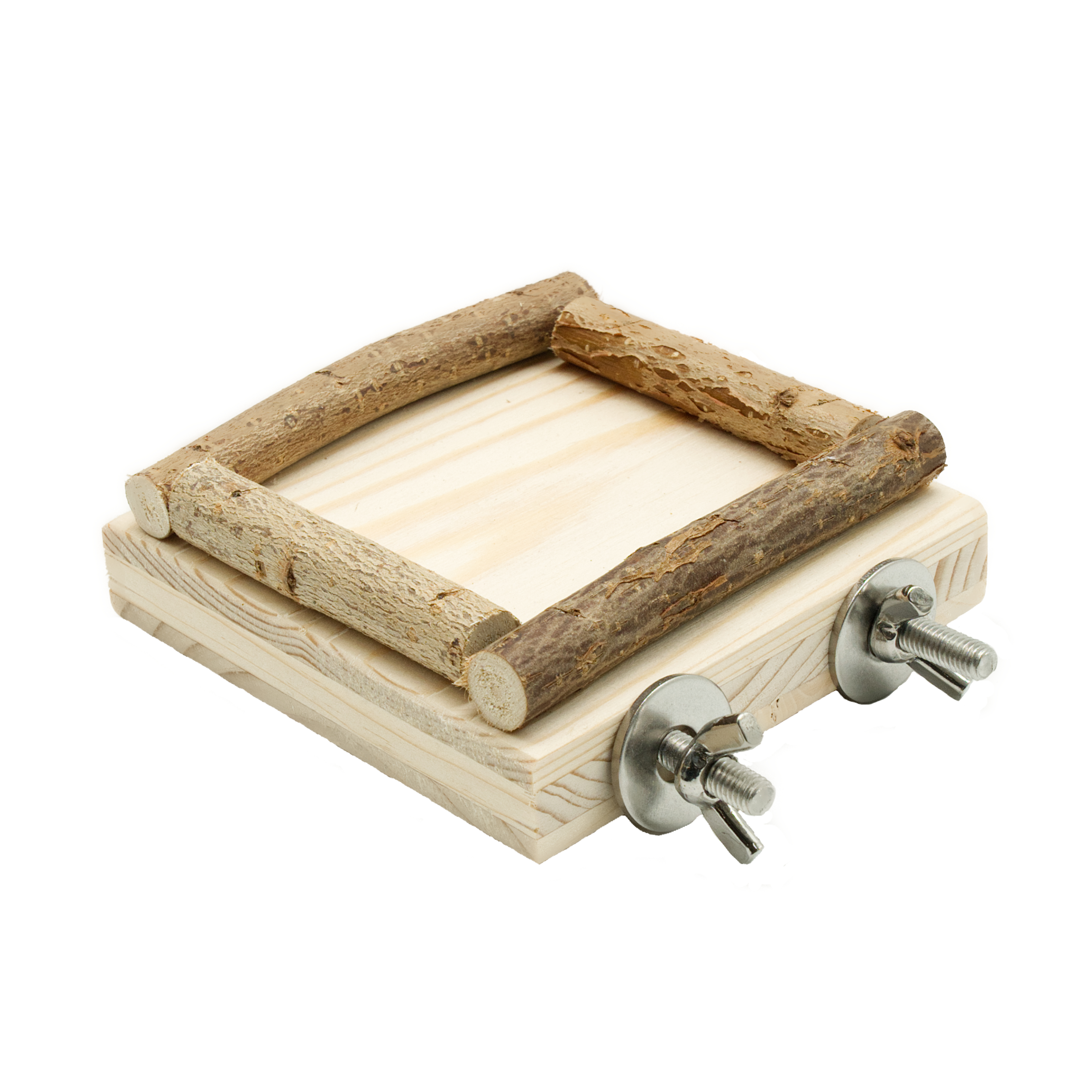 Körnerbude Futtersitzbrett 10 x 10 cm