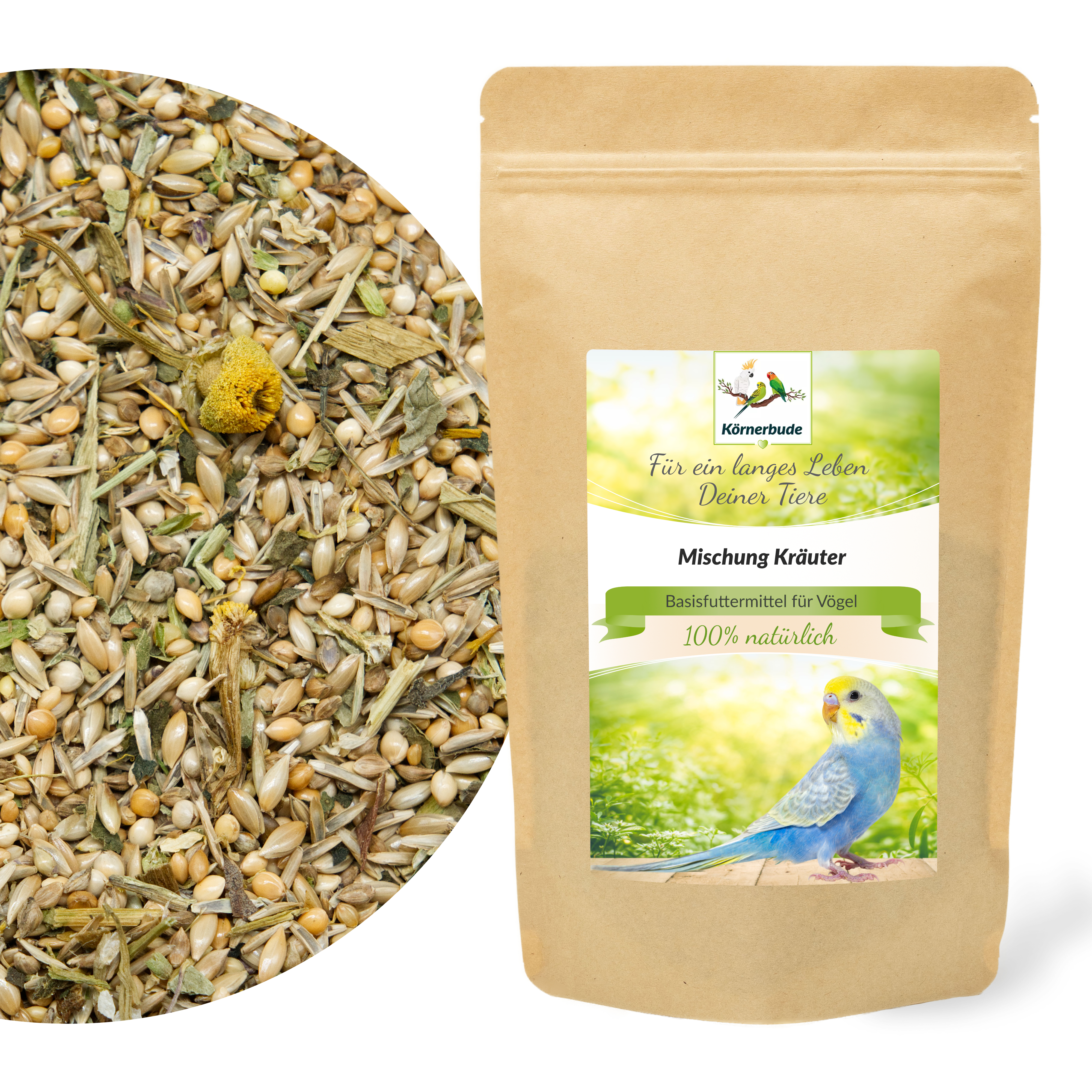 mischung_kraeuter_Koernerbude_wellensittichfutter Mischung Kräuter