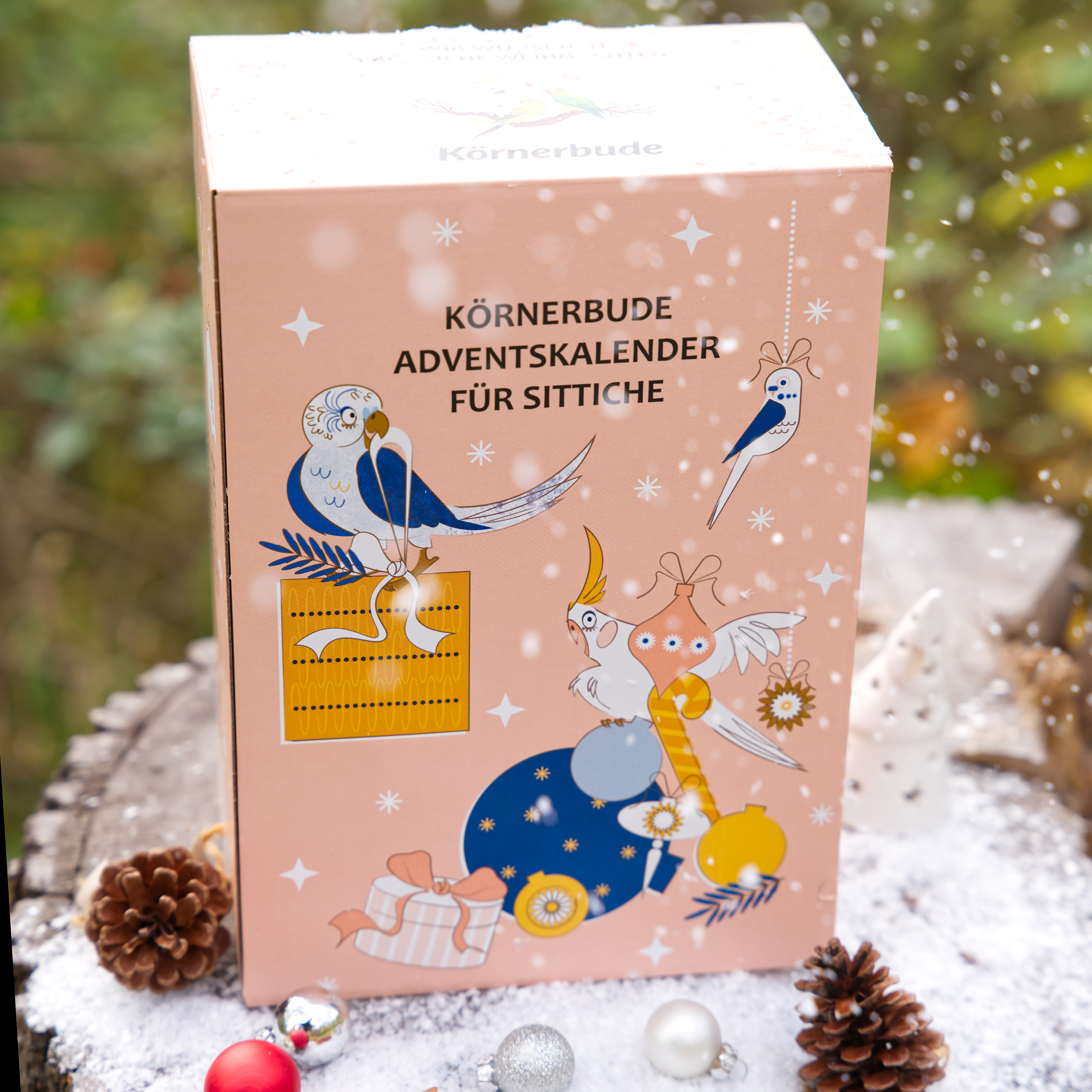 Körnerbude Adventskalender für Sittiche 2026