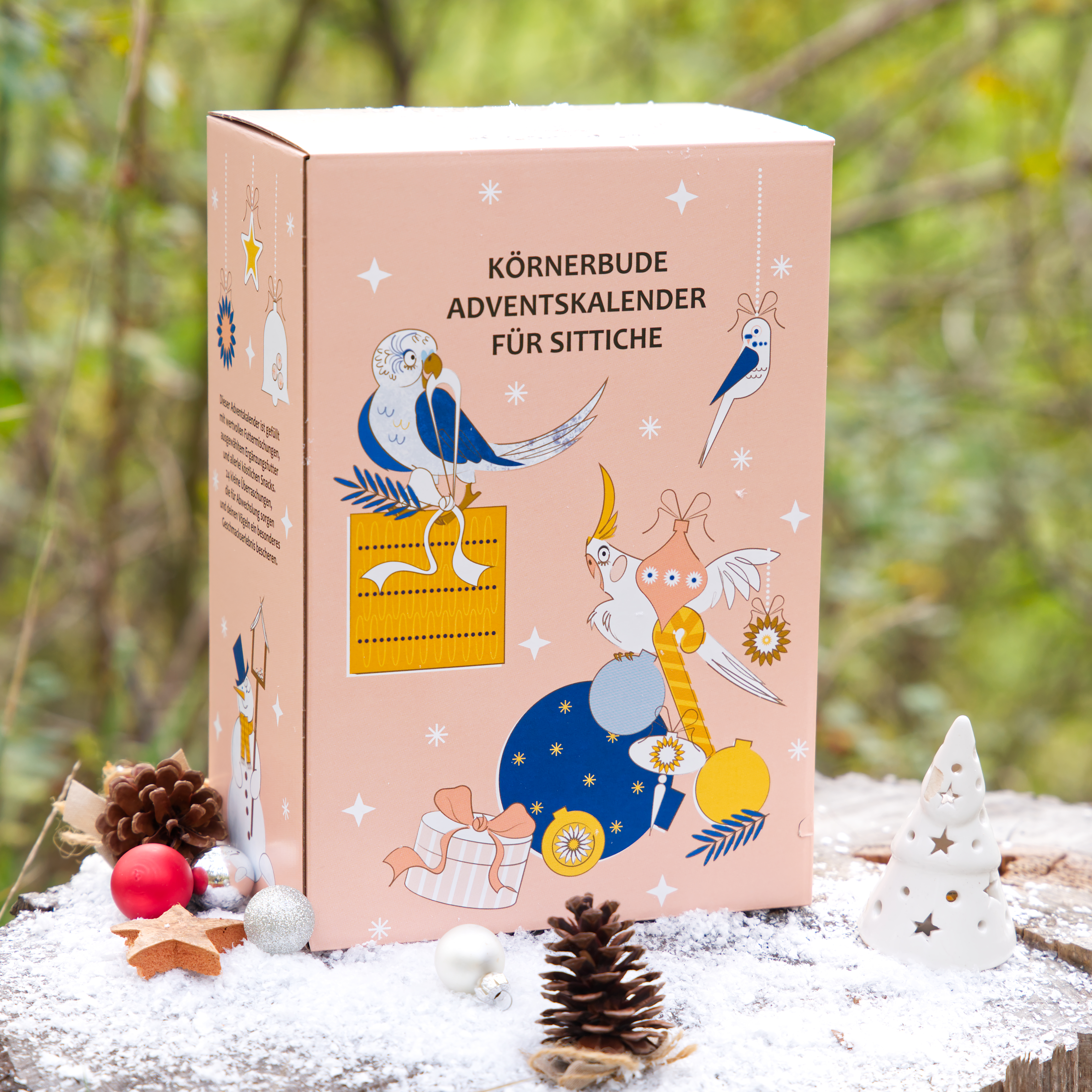 Körnerbude Adventskalender für Sittiche 2026
