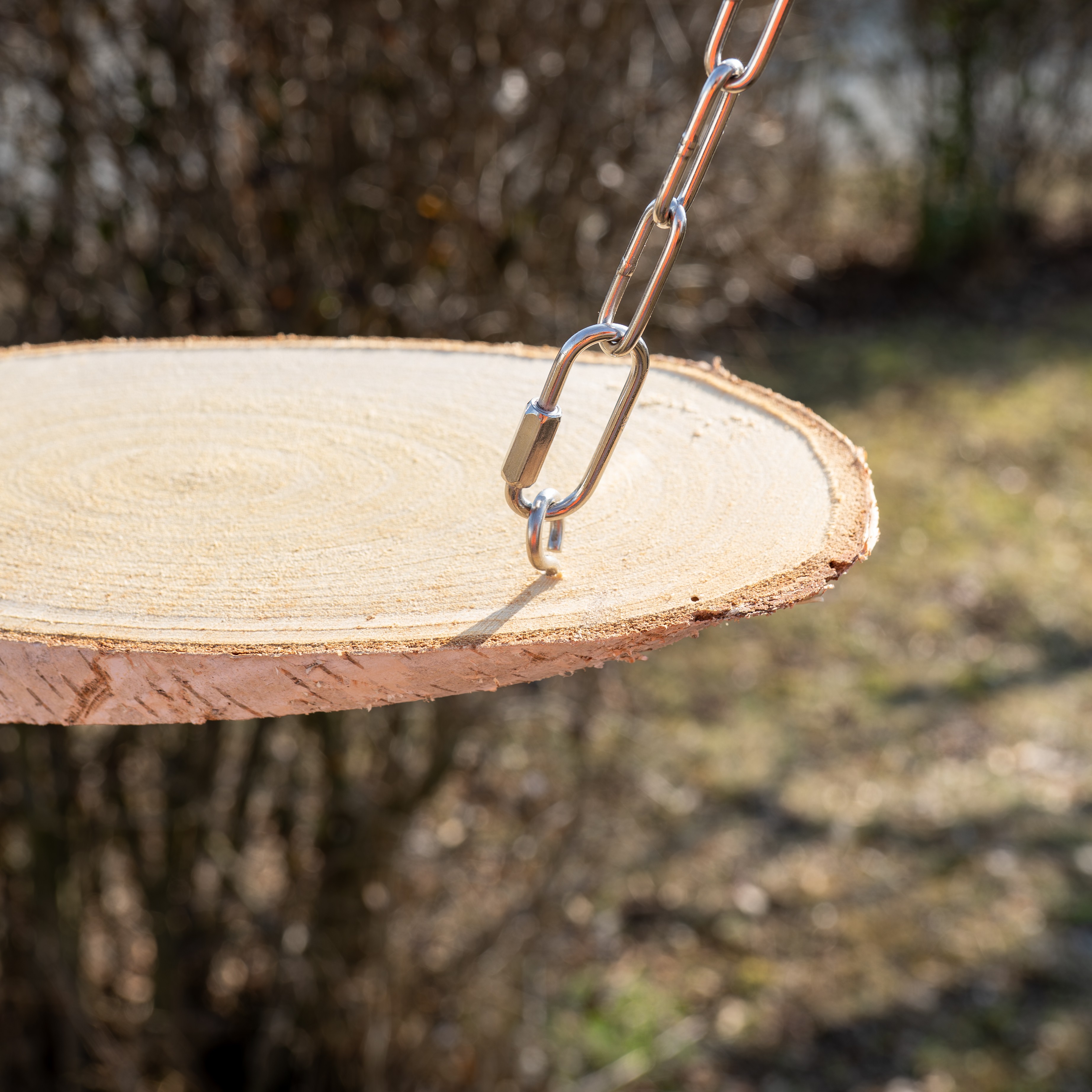 Plattformschaukel aus Birke oval 30-35cm