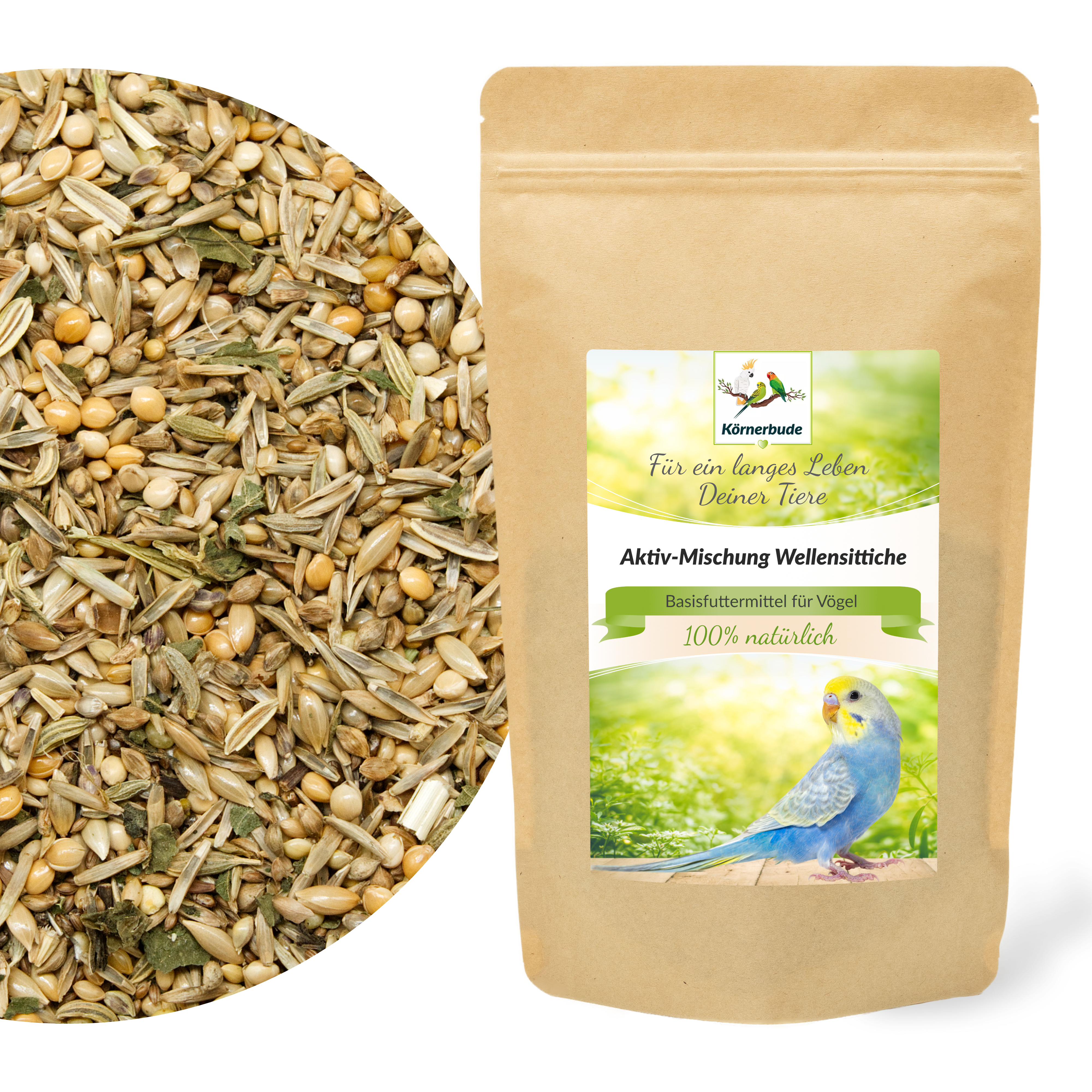 Aktiv-Mischung Wellensittiche 500g