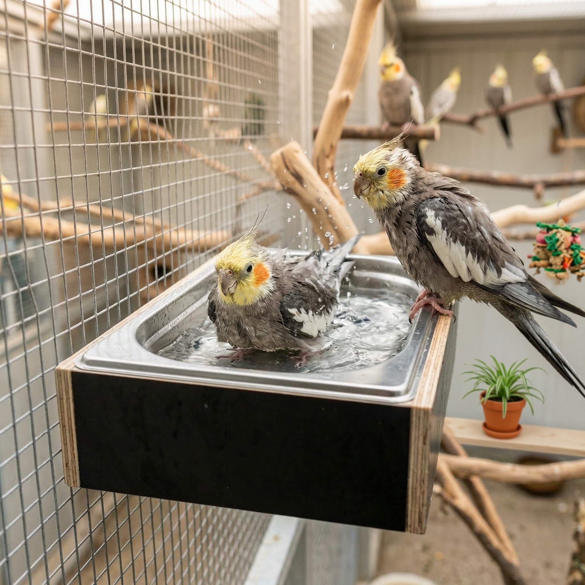 Badeparadies, Badeschale für Vögel 26x16x6cm