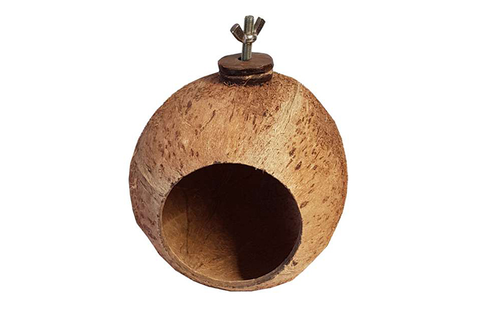 Kokosnuss Nest mit Halterung